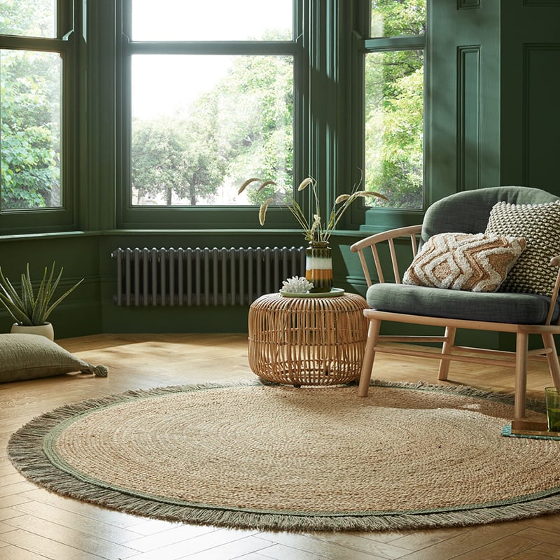Jute Teppich Rund