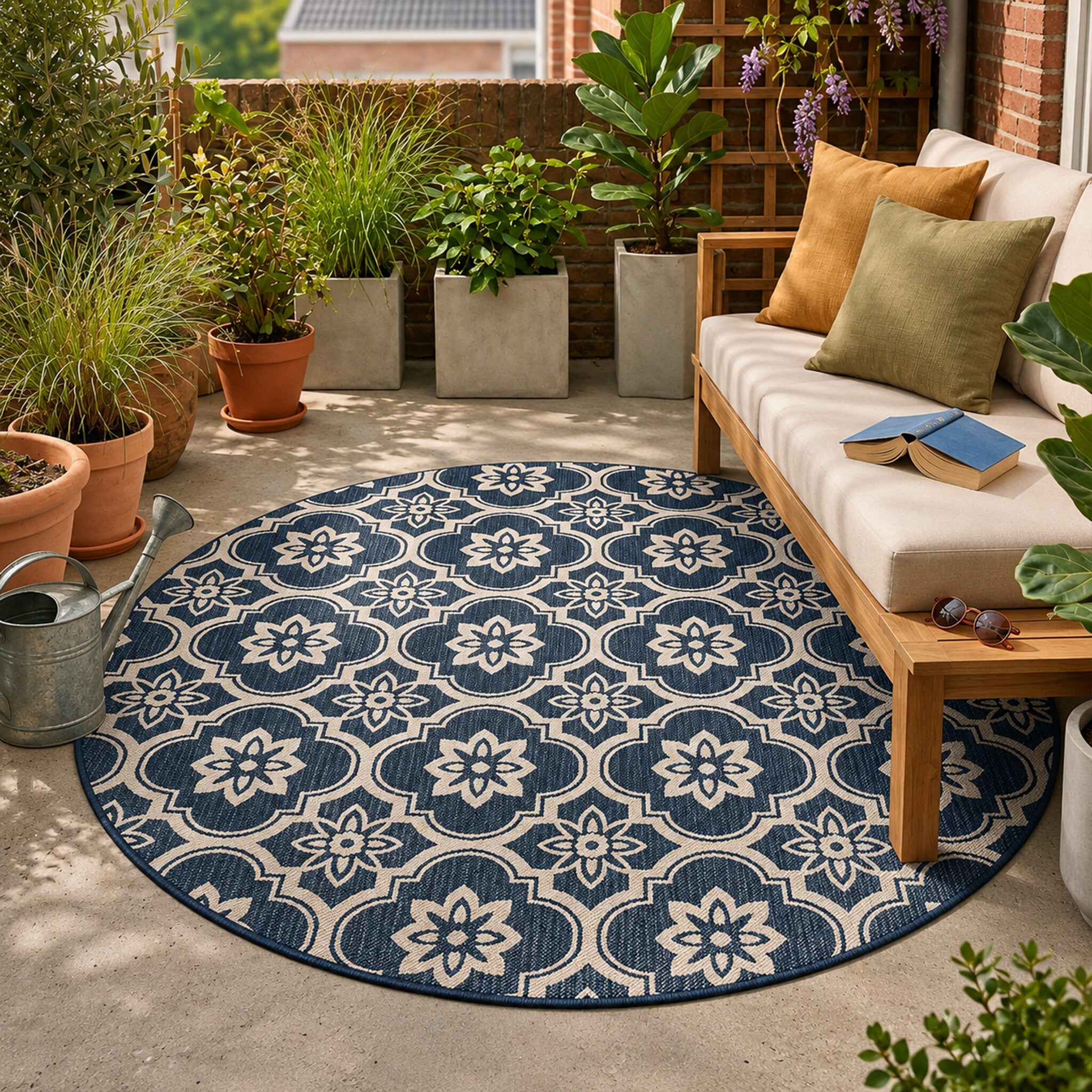 In- & Outdoor Teppich Rund