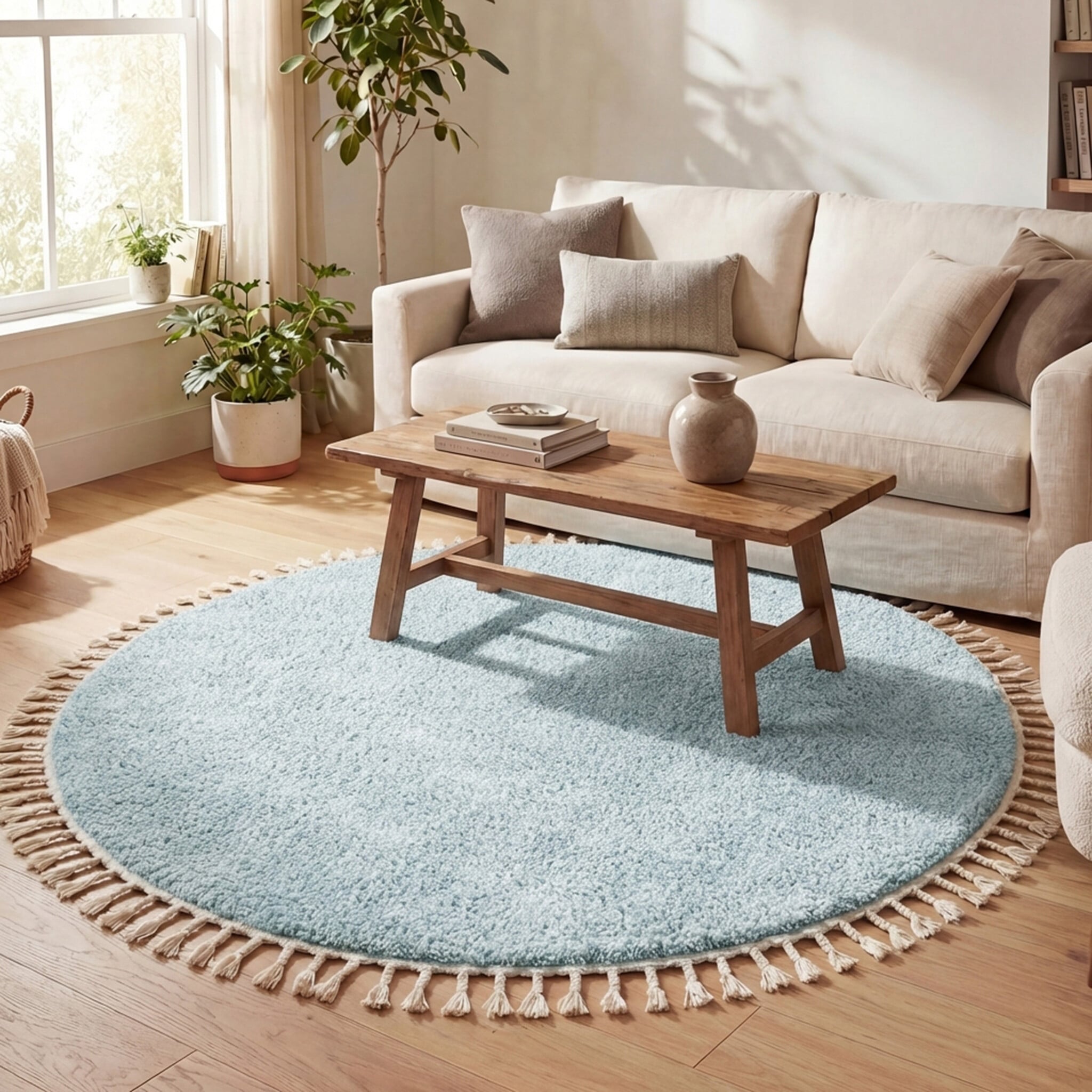 Teppich Hochflor Rund