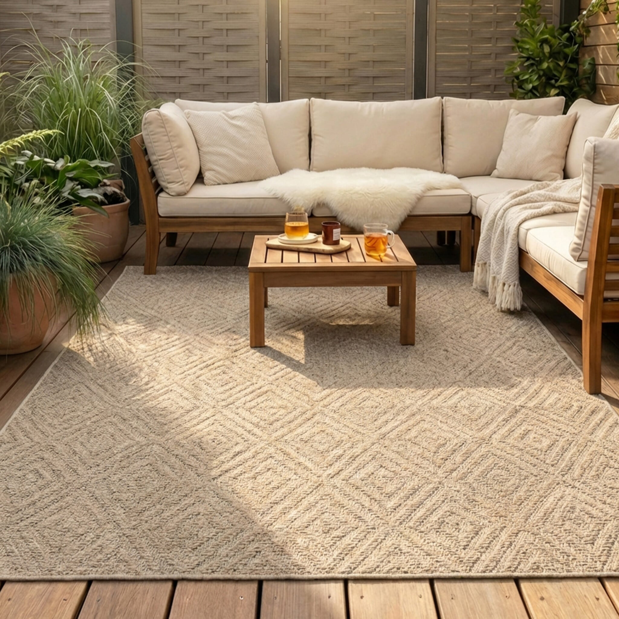 In- & Outdoor Jute Teppich