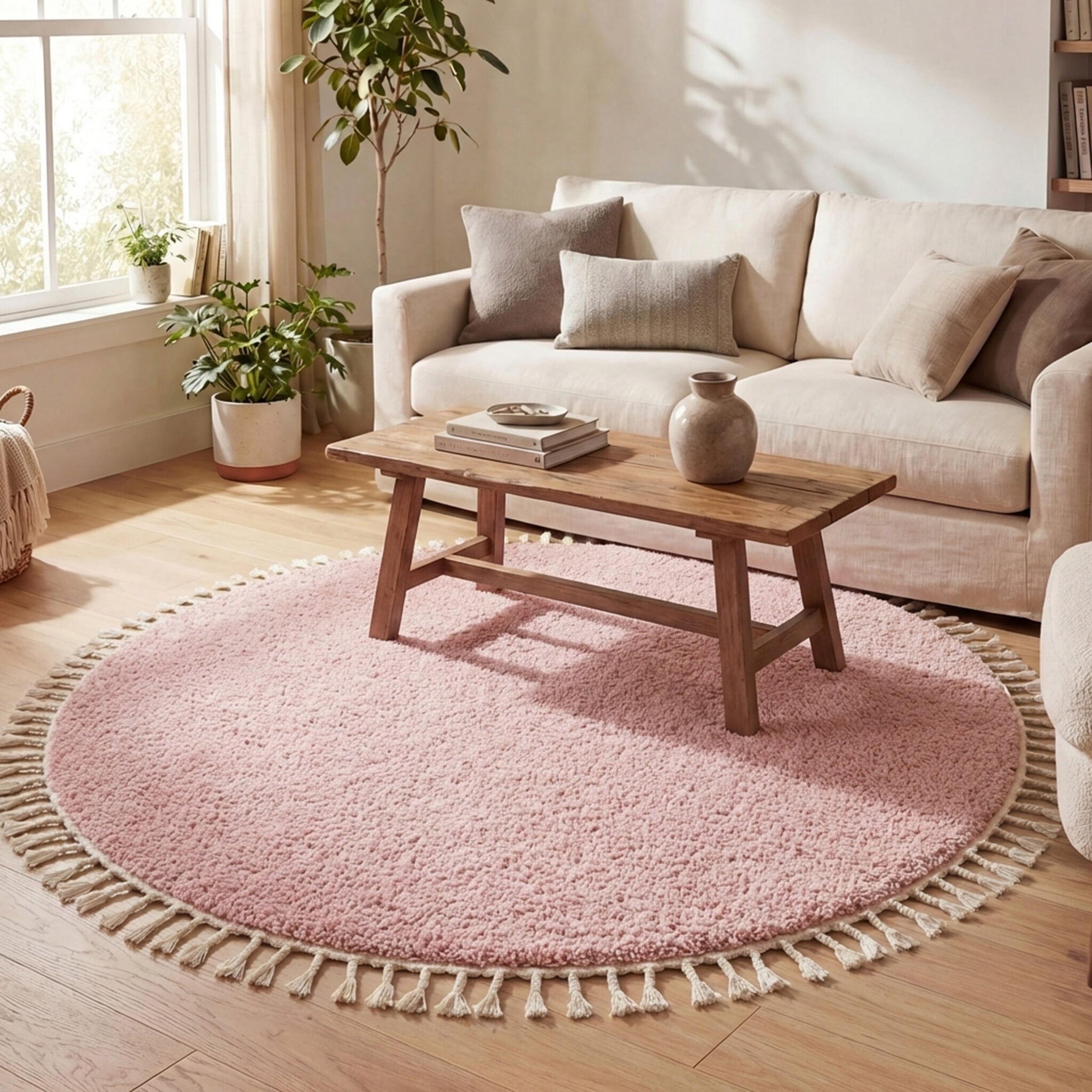 Teppich Hochflor Rund