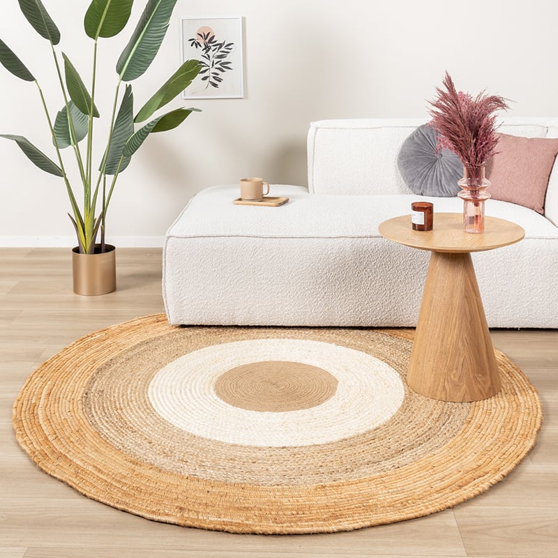 Jute Teppich Rund