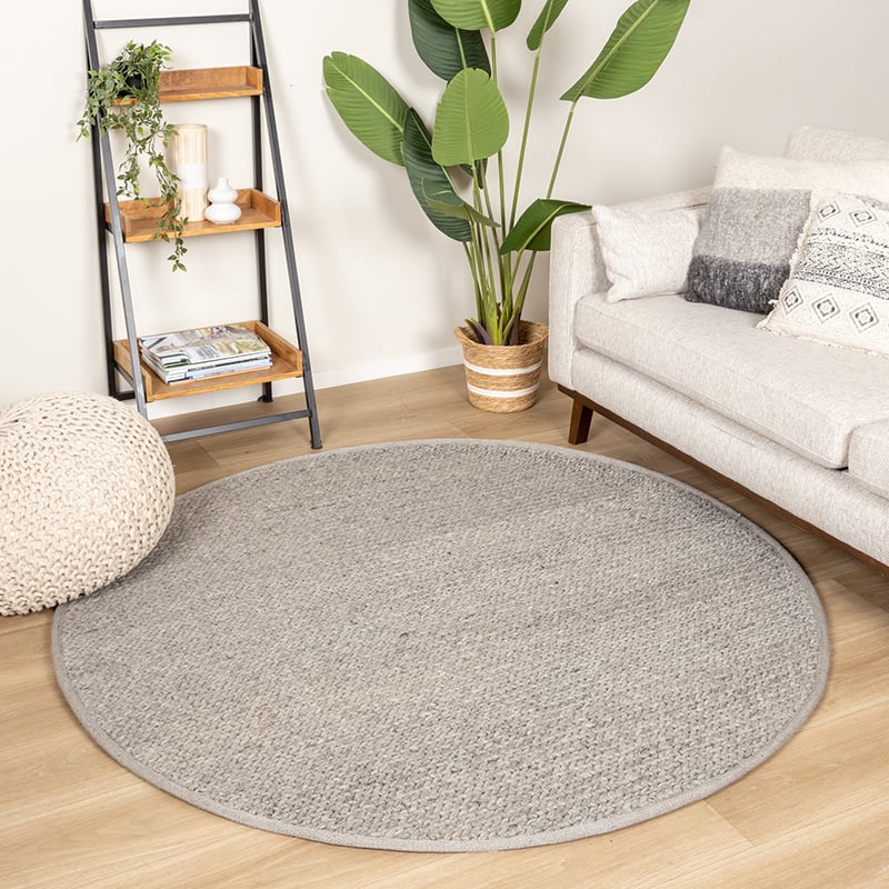 Wollteppich Rund