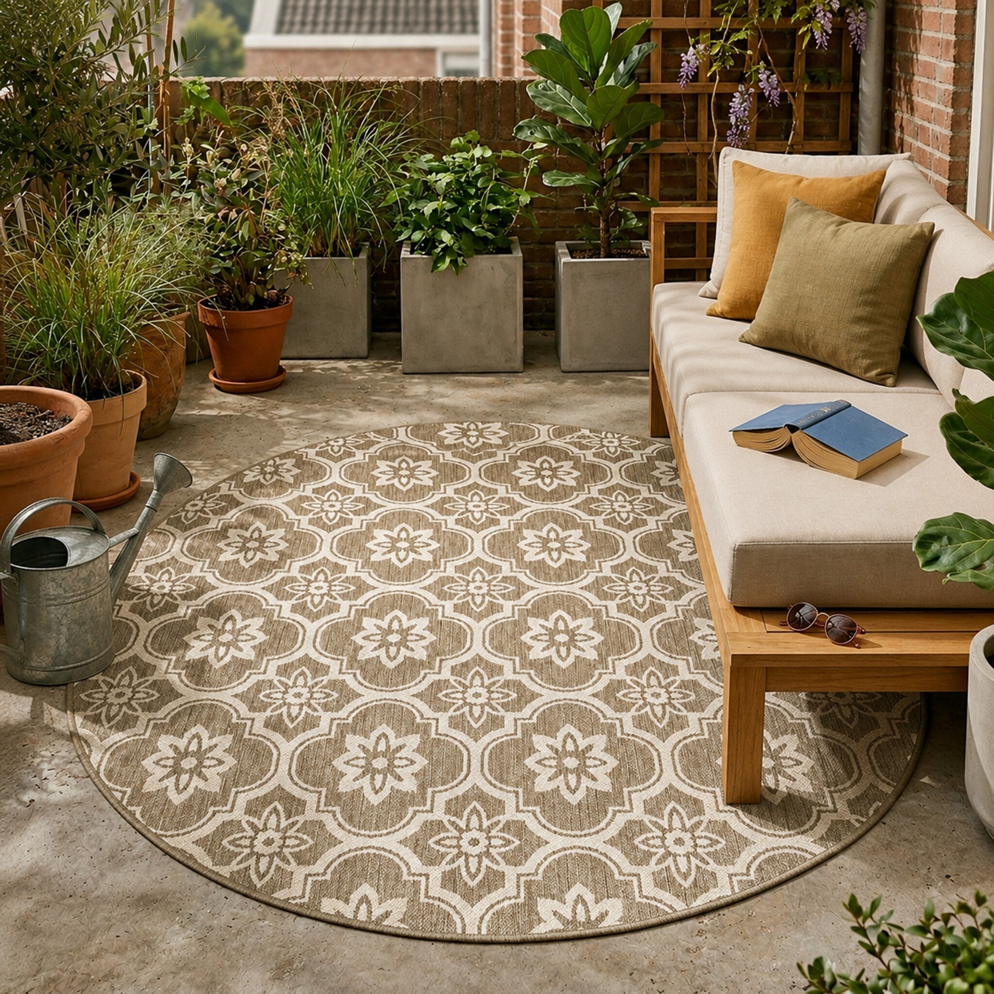 In- & Outdoor Teppich Rund