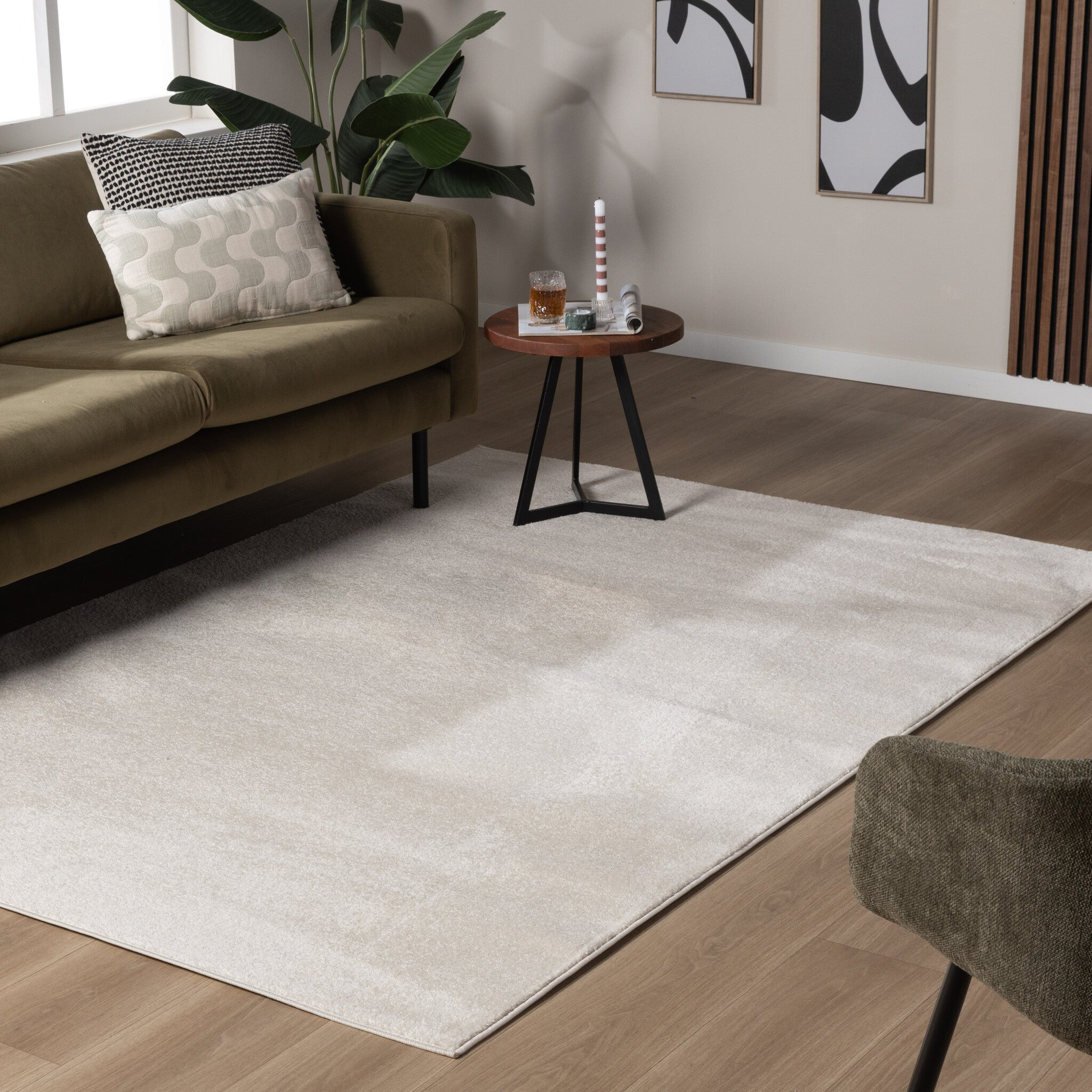 Kurzflor Teppich - Essenza Creme