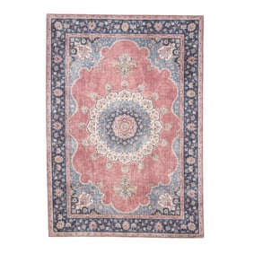 Teppich Vintage - Lily Medaillon Rot Rosa - product