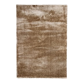 Hochflor Teppich - Glazy Taupe Braun - product