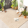 In- & Outdoor Teppich - Porto Lines Creme - thumbnail