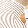 Teppich Modern - Nori Curves Weiß Taupe - thumbnail 2