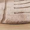 Hochflor Teppich Rund - Carvy Curves Taupe - thumbnail 4