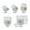Moderner Teppich Rund - Solacio Zen Beige - thumbnail 5