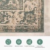 Teppich Vintage - Spring Medaillon Grün Creme - thumbnail 3