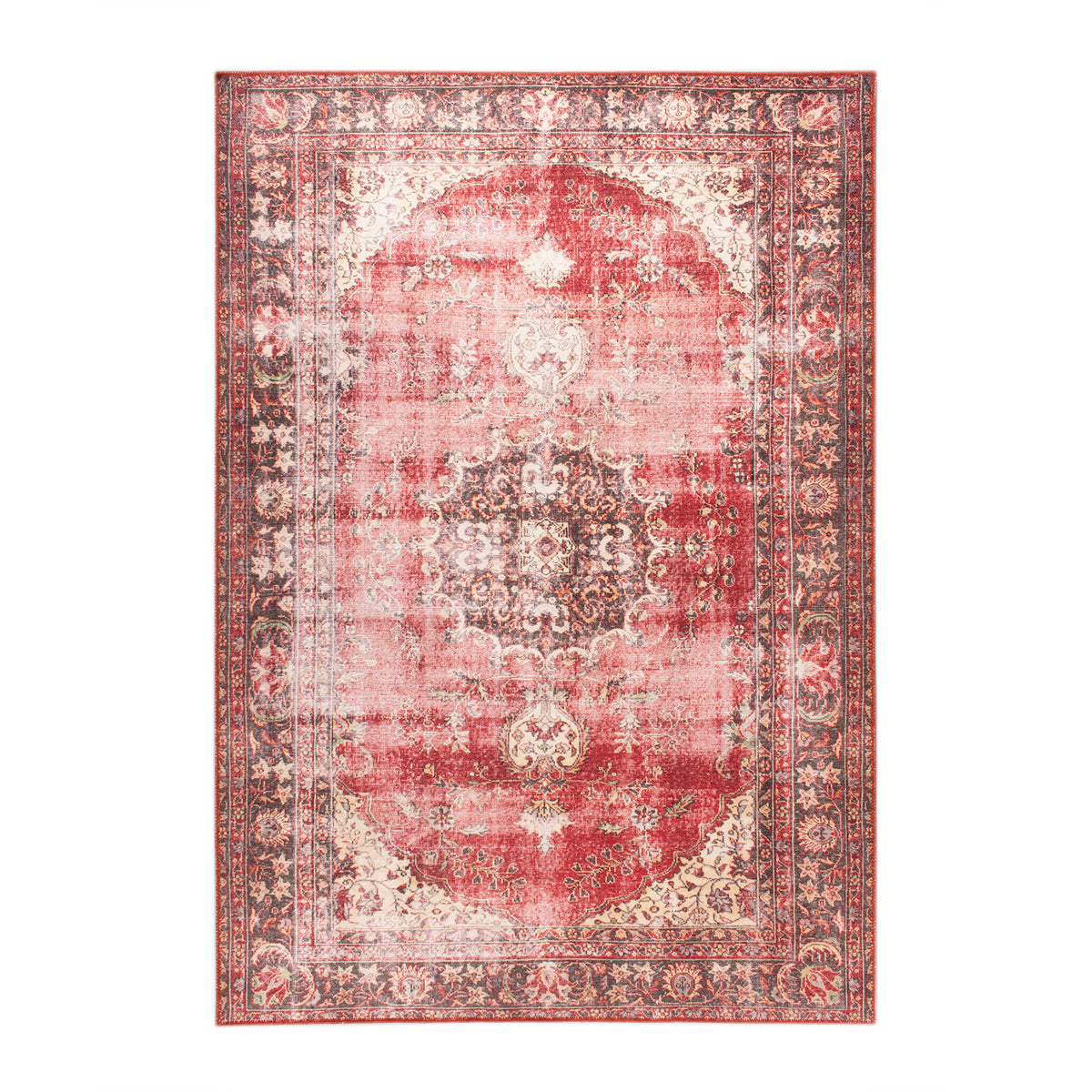 Teppich Vintage - Estate Medaillon Rot