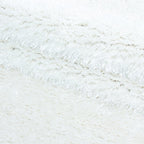 Round high-pile floor rug - Blushy White