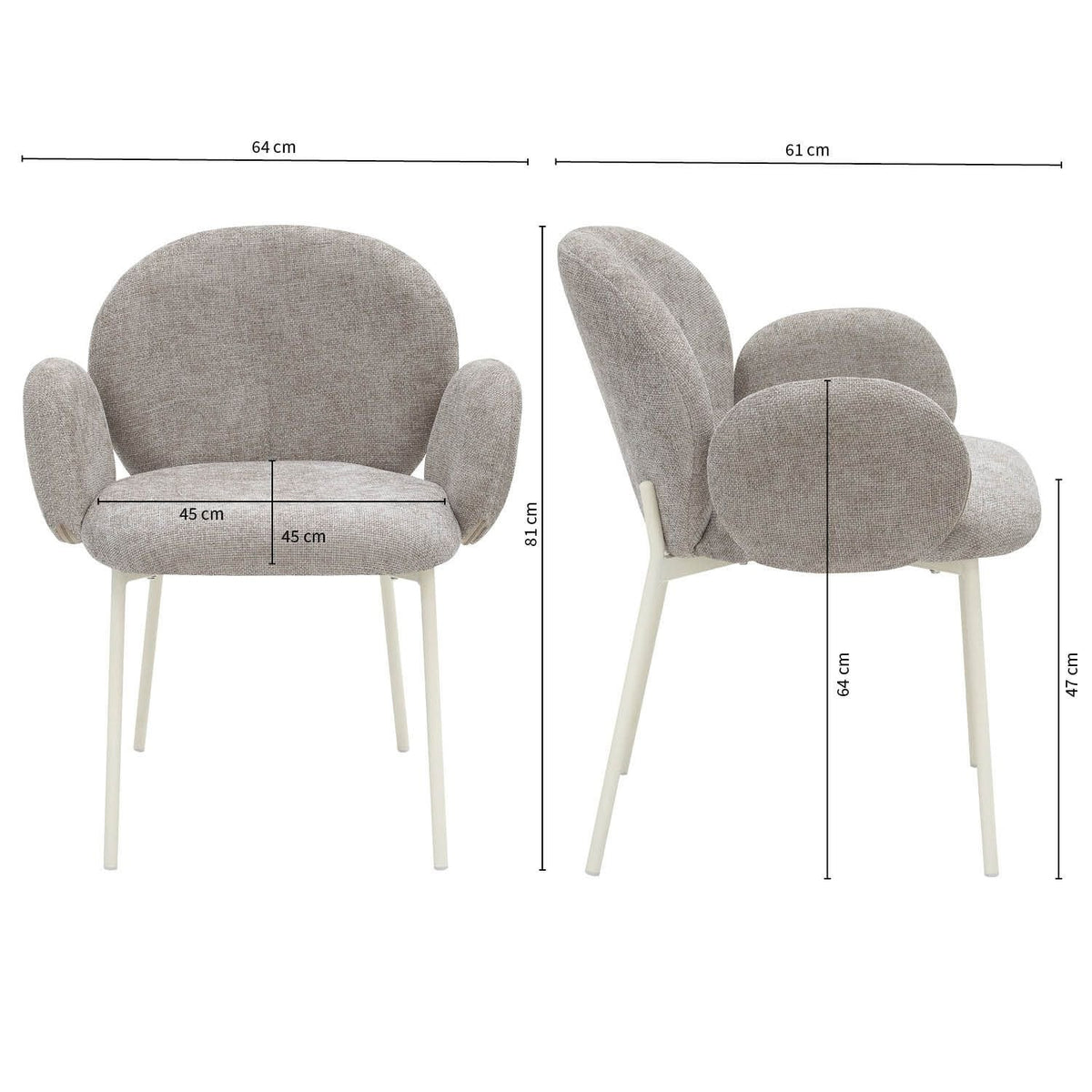 Dining chair - Connor Greige