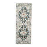 Washable Runner - Domingo Mandala Dark Green