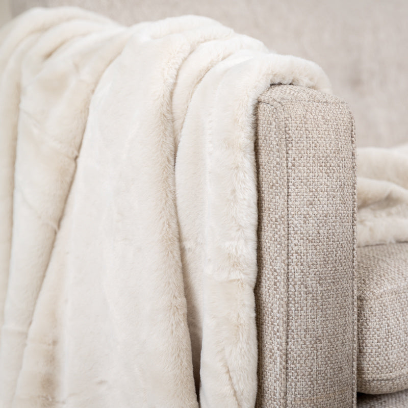 Waschbare Kuscheldecke - Otis Creme