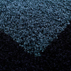 High-pile floor rug - Edge Blue