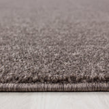 Round Low-Pile Floor Rug - Asa Mocha