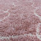 Berber Rug - Agadir Circle Rose/Cream