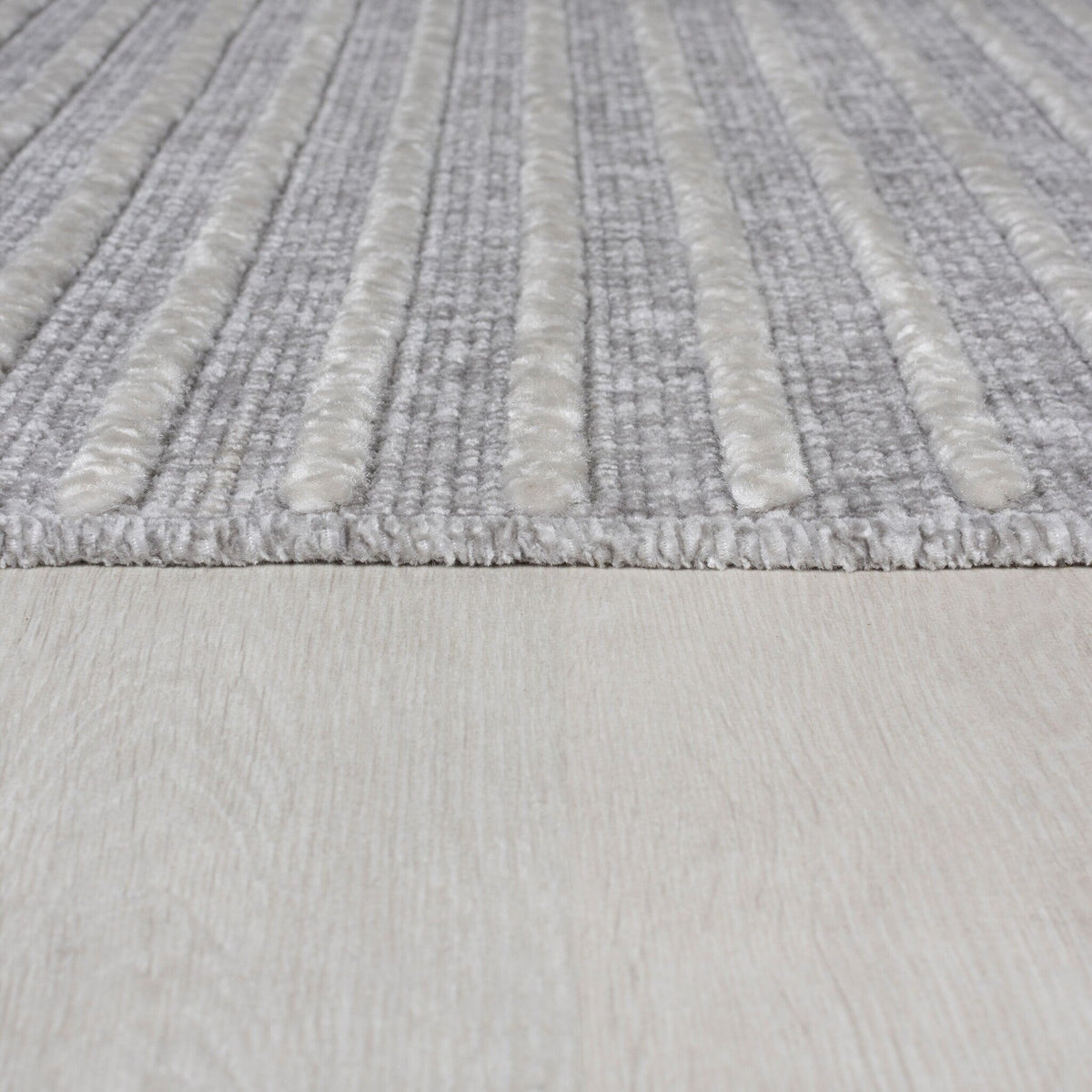 Washable floor rug - Elto Stripe Grey
