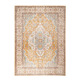 Vintage Rug - Thirza Medallion Ochre Yellow/Multicolour