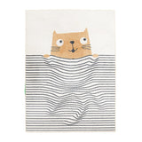 Washable Kids Rug - Ravi Cat Multicolour
