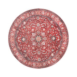 Round Vintage Rug - Imagine Medallion Red