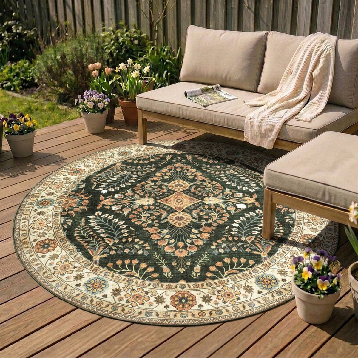 Outdoor Teppich Rund 100 cm – Volero