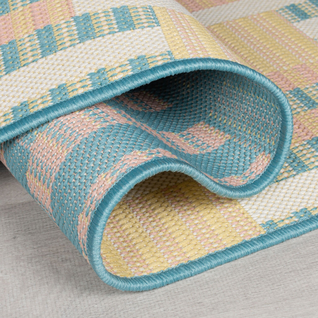 Outdoor rug - Villo Check Multicolor