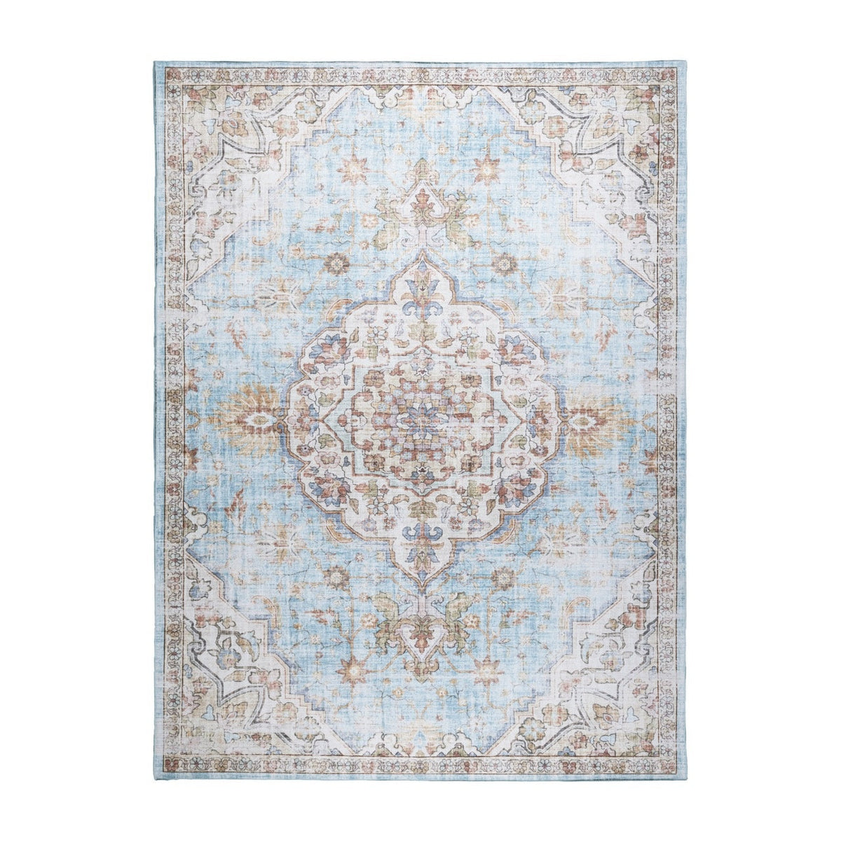 Oriental Rug - Leyla Medallion Light Blue