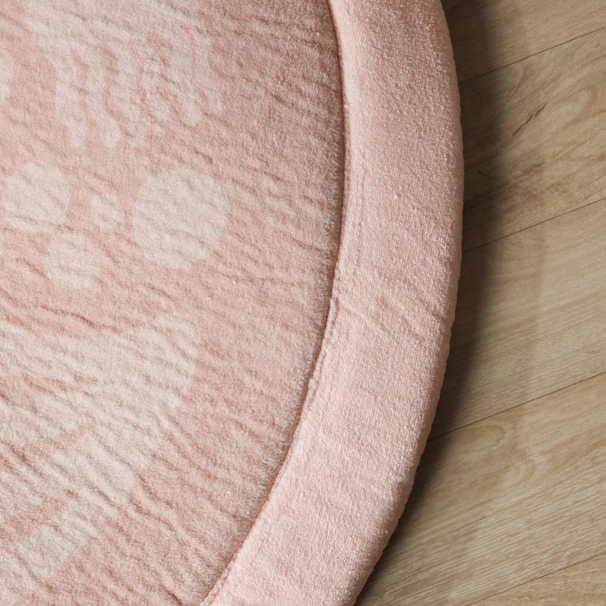 Round washable play mat - Flo Pink