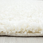 High-pile Floor Rug - Life Cream/White