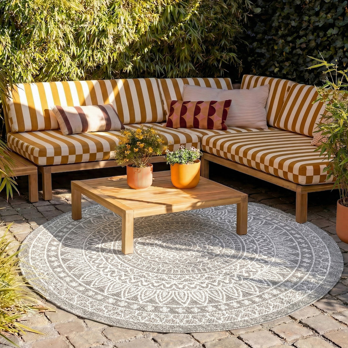Outdoor Teppich Rund 180 cm