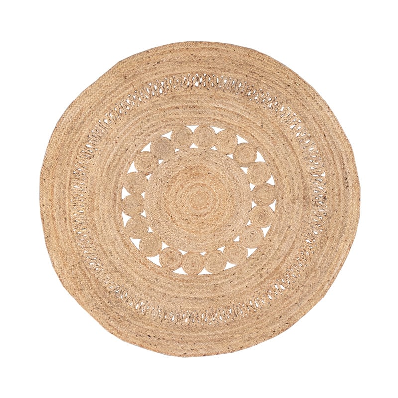 Jute Teppich Rund