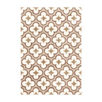 Geometrischer Outdoor Teppich - Mosaic Clover Terra