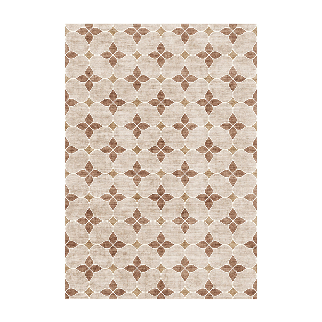 Geometrischer Outdoor Teppich - Mosaic Dot Terracotta