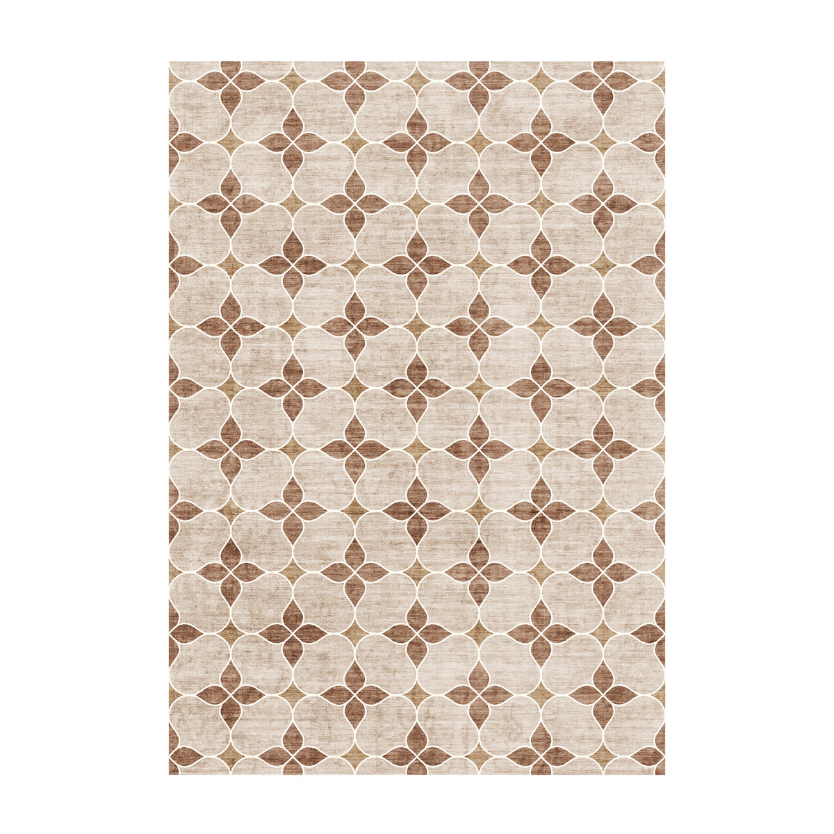 Geometrischer Outdoor Teppich - Mosaic Dot Terracotta