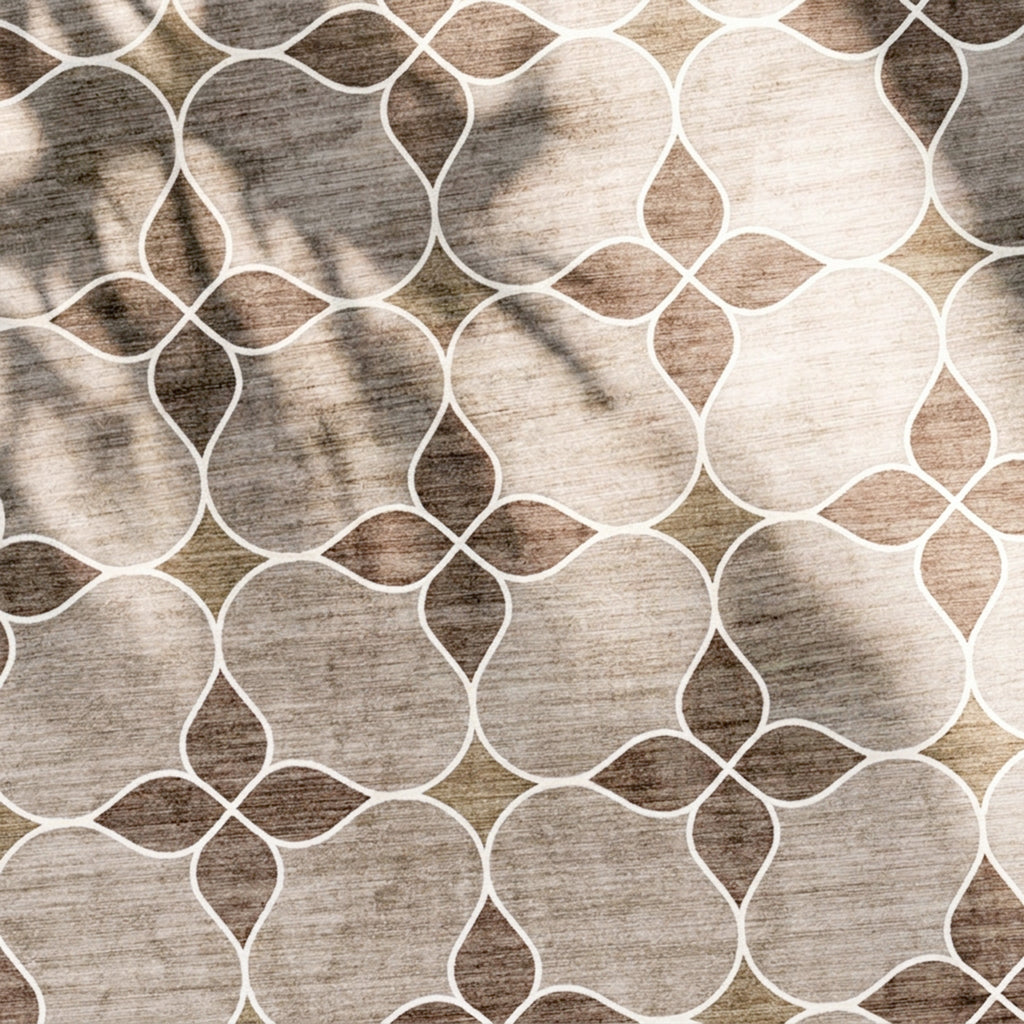Geometrischer Outdoor Teppich - Mosaic Dot Terracotta