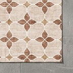Geometrischer Outdoor Teppich - Mosaic Dot Terracotta