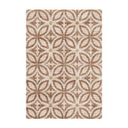 Geometrischer Outdoor Teppich - Mosaic Petal Terra