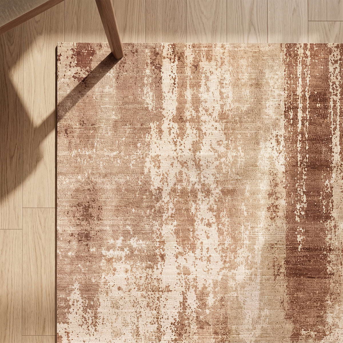 Abstrakter Teppich - Rusty Brown