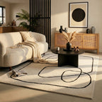 Japandi Rug - Yori Lines Cream/Black