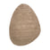 Organic rug - Isara Border Brown