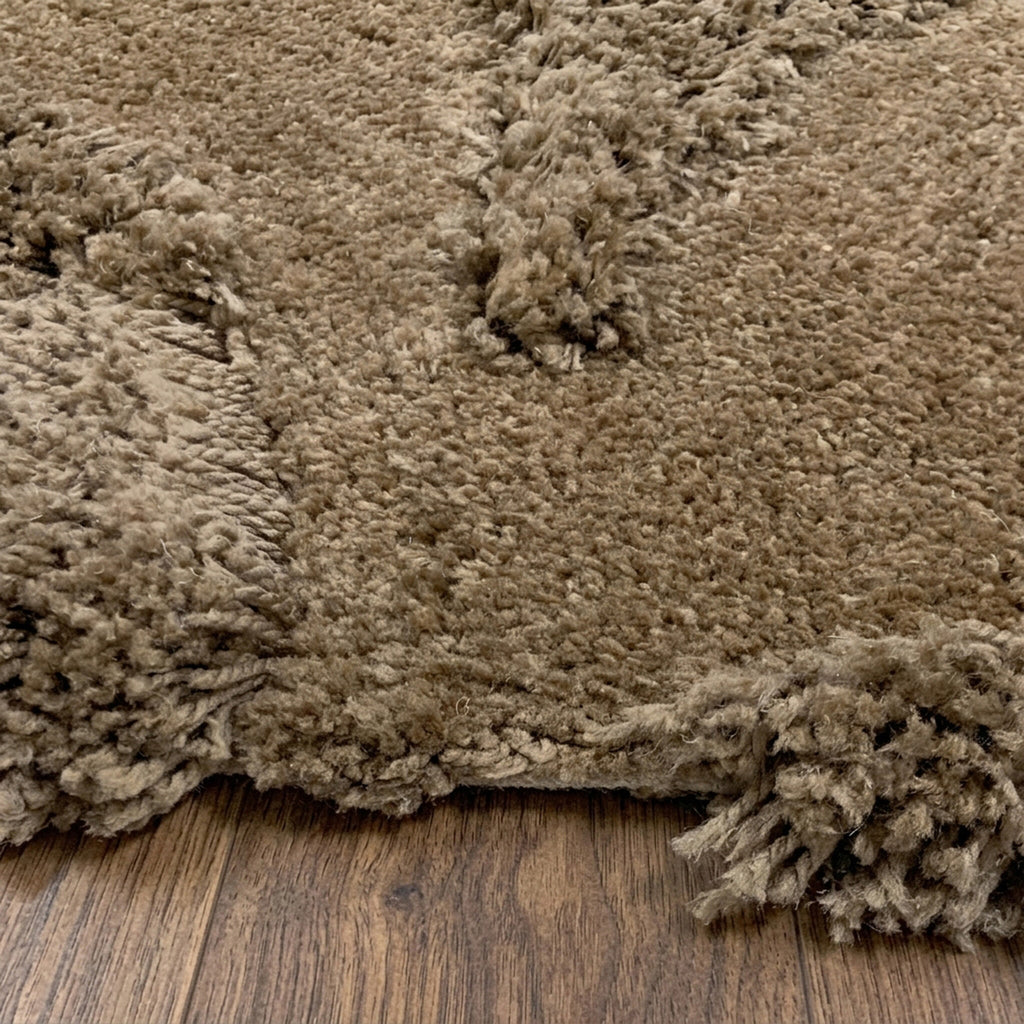 Organic rug - Odette Curves Brown