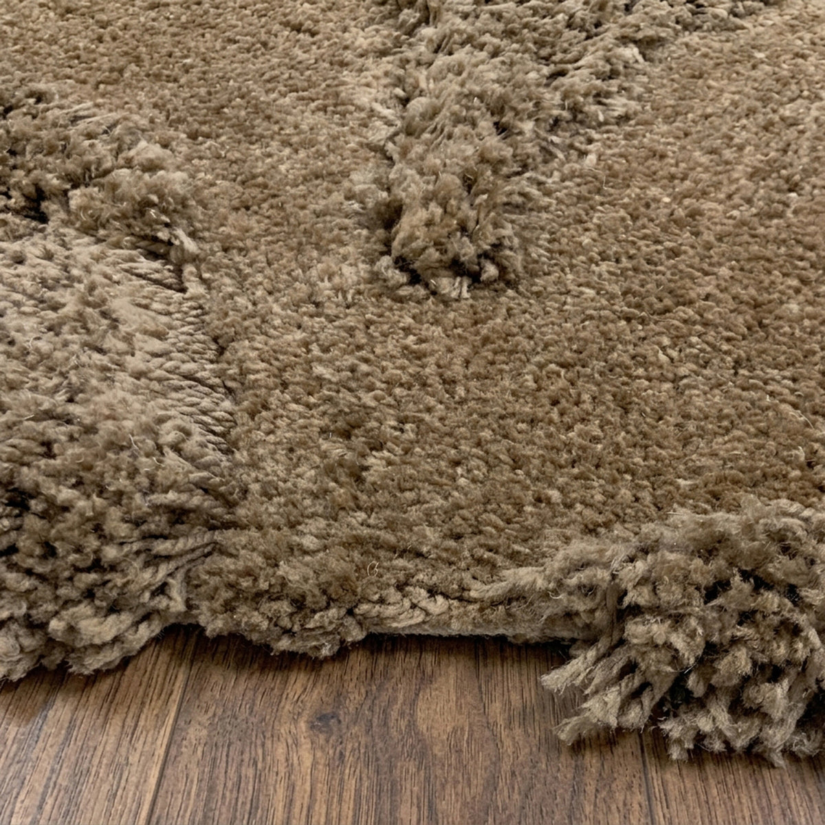 Organic rug - Odette Curves Brown