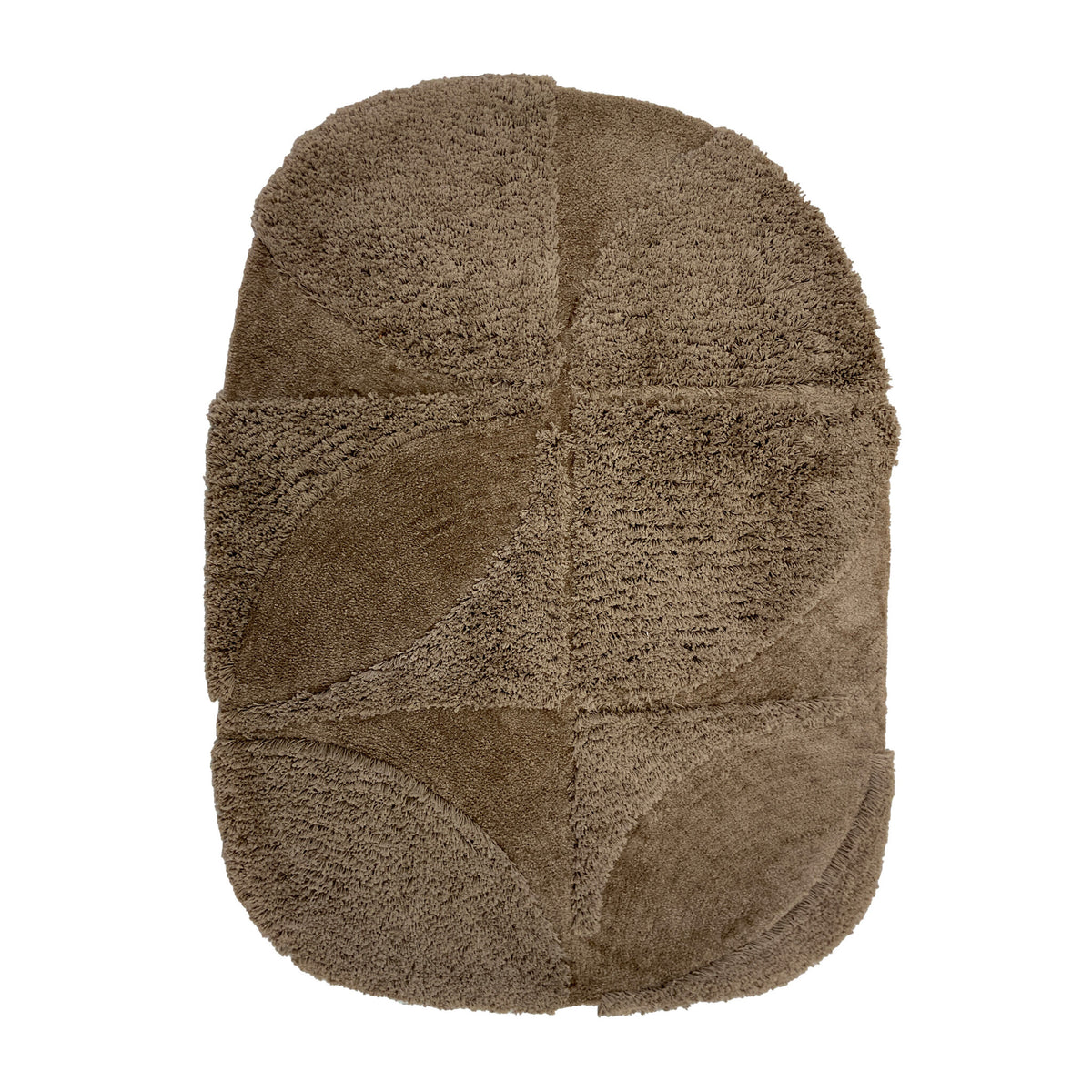 Organic rug - Odette Curves Brown