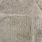 Organic rug - Odette Grid Taupe