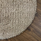 Organic rug - Odette Grid Taupe