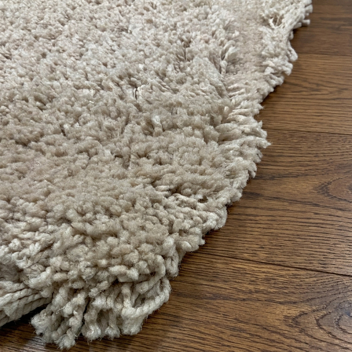 Organic rug - Odette Grid Taupe